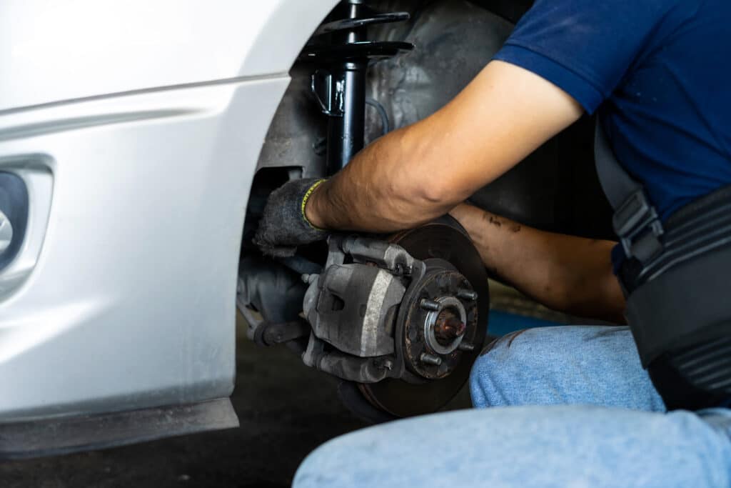 Technicians working on breaks